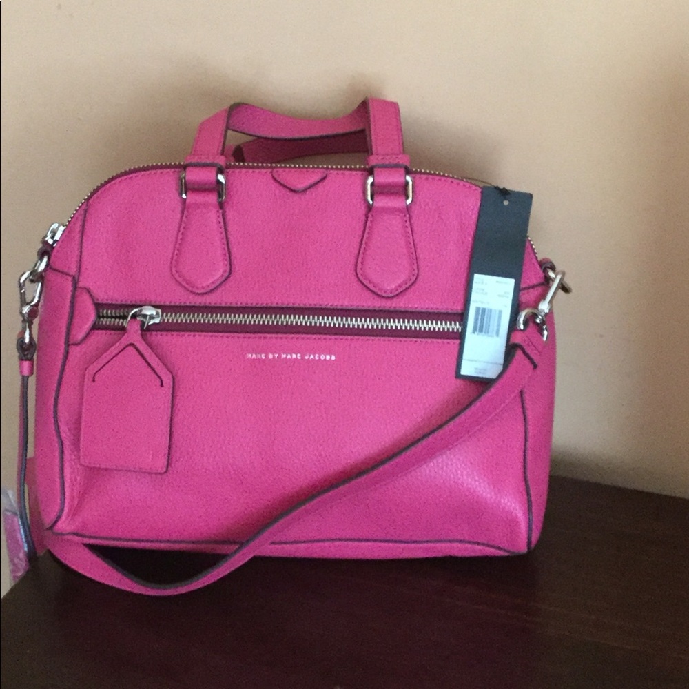 Marc Jacobs NWT leather hot pink satchel